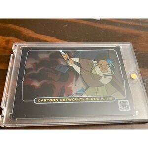 2007 Cartoon Network's Clone Wars Mace Windu Animation Cel Card #8 of 9